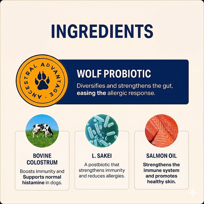 Ancestral Advantage Wolf Probiotics: Your Dog’s Mighty Heritage